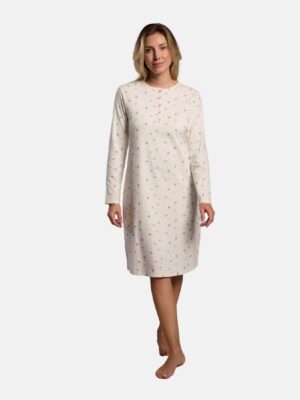 Chemise de nuit Y. Mora, imprimé floral !